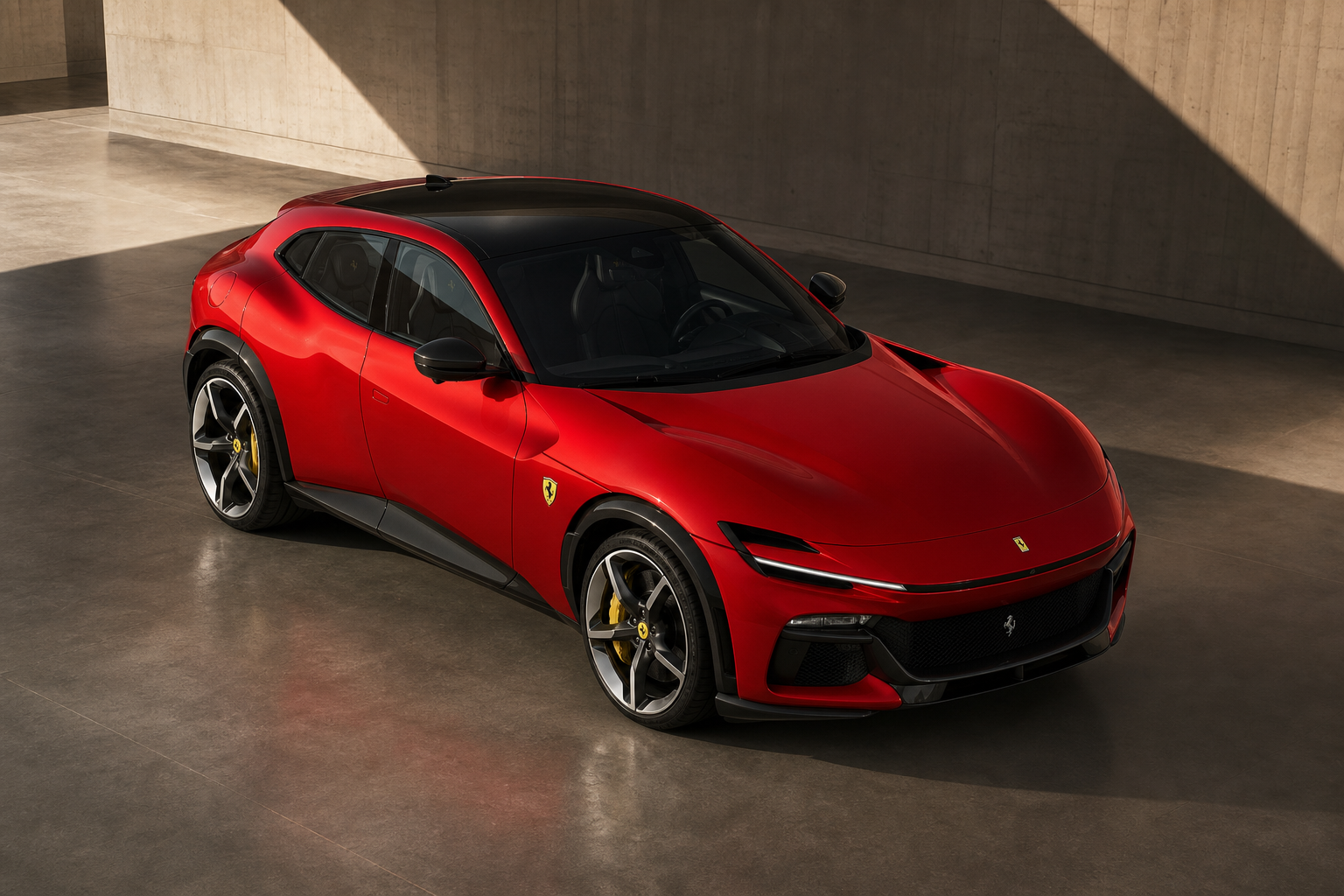 红色 Ferrari Purosangue 豪车体验